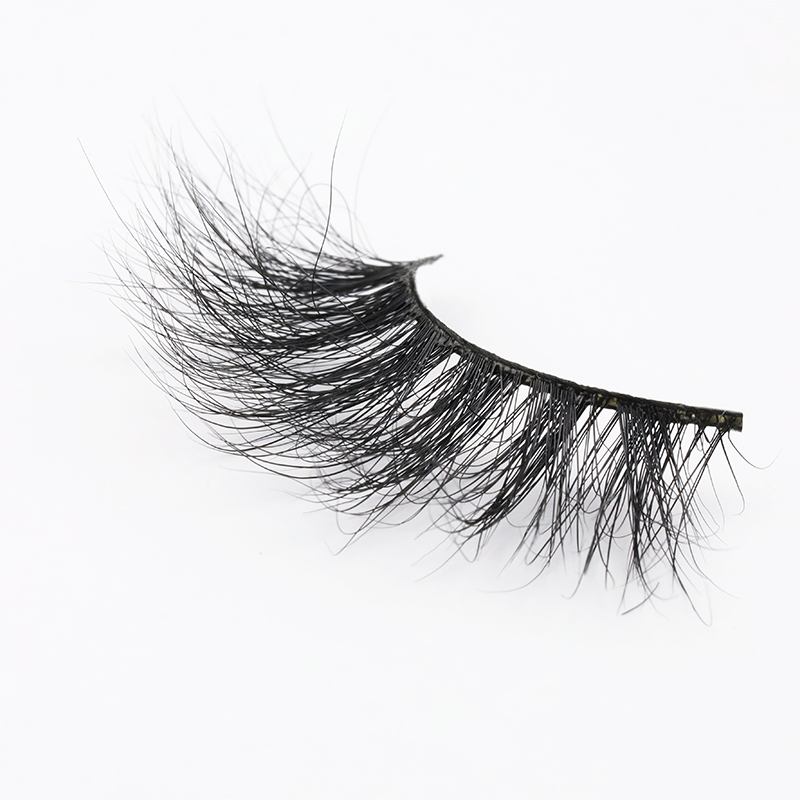 Free Sample Accepted Real Mink Fur 3D 25mm Strip Lashes with Wholesale Price Eyelashes with Private Label YY127